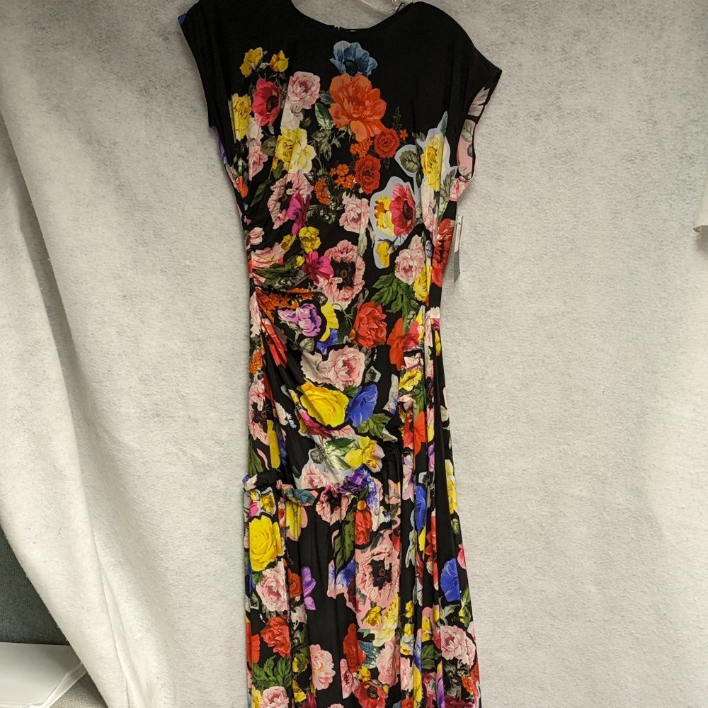 NWT Women's Preen by Thornton Bregazzi Floral Ruffle Maxi Dress Size S